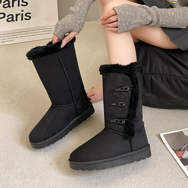 Mona | Bottes de neige à semelle épaisse et chaudes pour femmes pour un style hivernal sans effort
