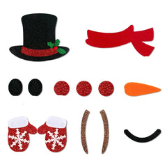 Party Decor | Winter Cartoon Christmas Sticker Set for Walls & Gifts 0