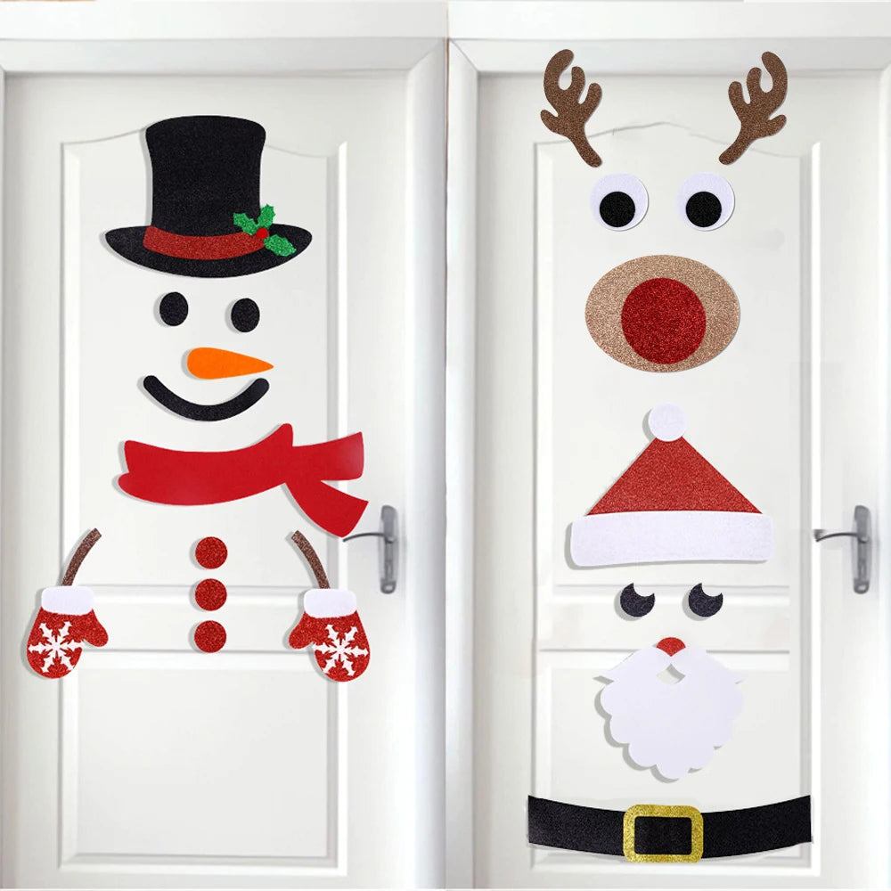 Party Decor | Winter Cartoon Christmas Sticker Set for Walls & Gifts 1