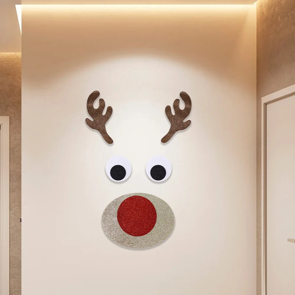 Party Decor | Winter Cartoon Christmas Sticker Set for Walls & Gifts 2