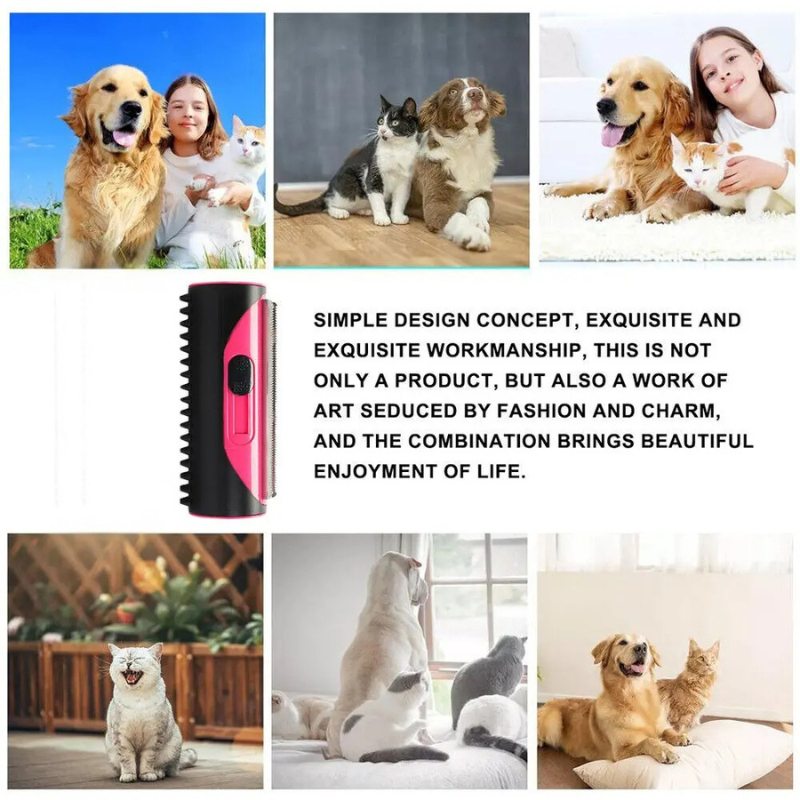 Pet Hair Removal Brush - Shedding Brush for Dogs and Cats 1