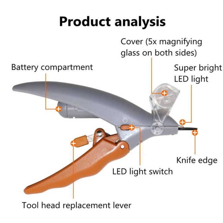 Pet Jaw Clipper with Light 7