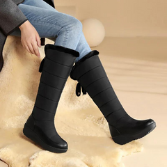 Plush Lace-Up Winter Boots for Women – Cozy & Stylish 0