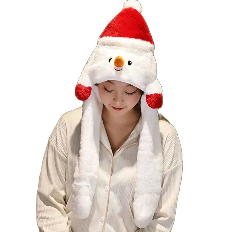 Plush Santa Hat for Adults - Soft Red and White Christmas Hat, Cozy Holiday Accessory for Festive Celebrations 4