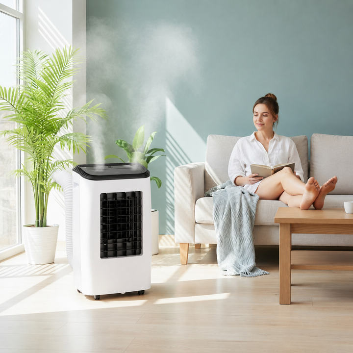 Portable Air Cooler AC – Mobile air cooler with water cooling, 3 speeds and oscillation 2