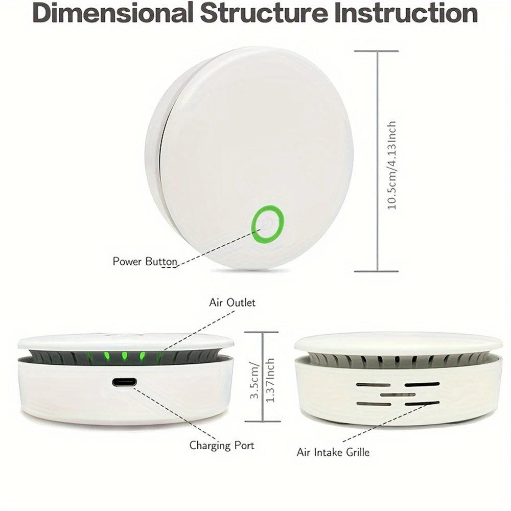 Portable air purifier and deodorizer 2