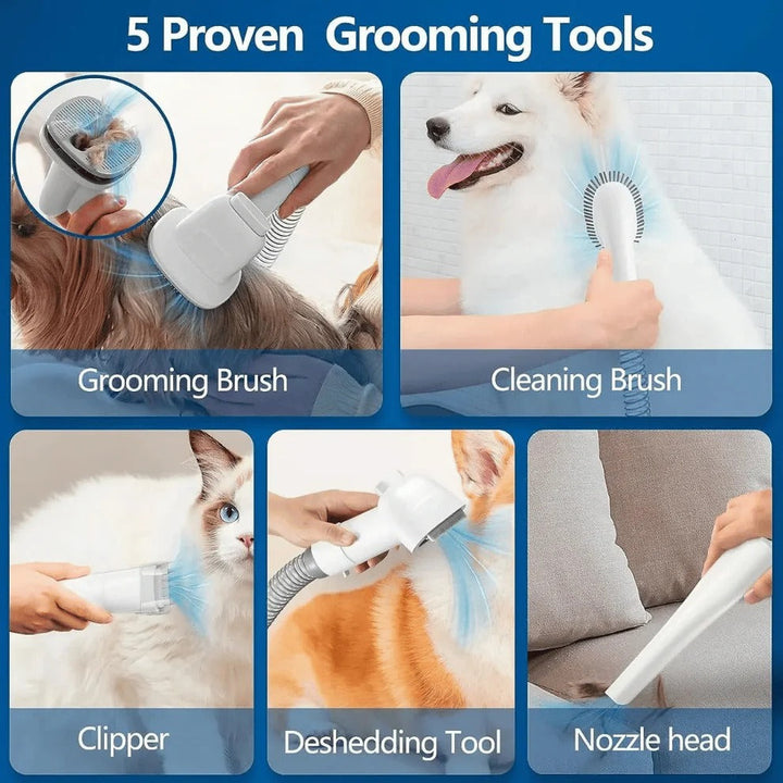 Quiet Dog Trimmer with Complete Pet Hair Clipper and Brush Set | Large 77.7 oz Capacity 5