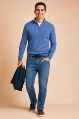 Radosław | Zipper Sweater for Everyday Elegance 1