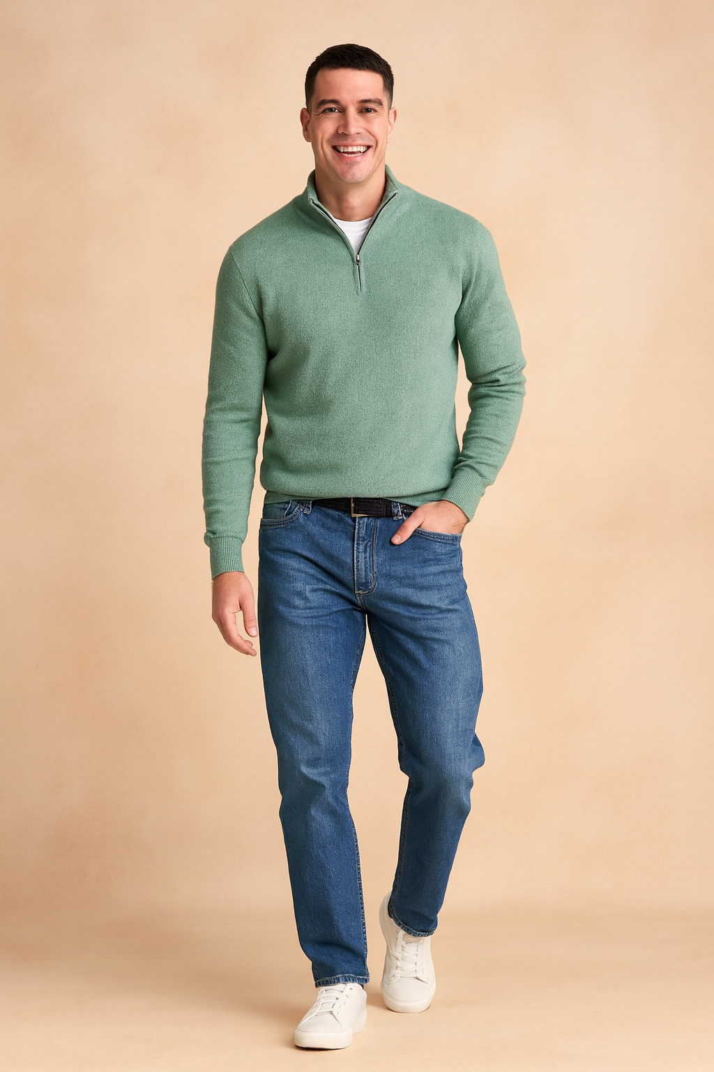 Radosław | Zipper Sweater for Everyday Elegance 4