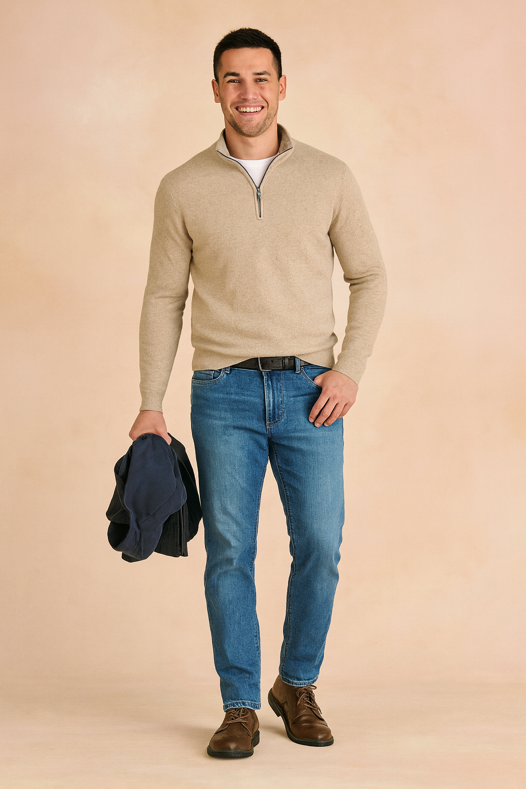 Radosław | Zipper Sweater for Everyday Elegance 8