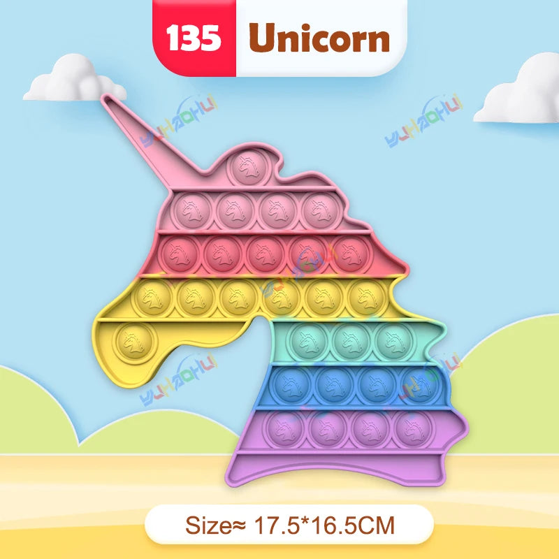 Rainbow Pop Fidget Toy – Silicone Sensory Toy for Stress Relief, Focus, and Play for Kids and Adults 15