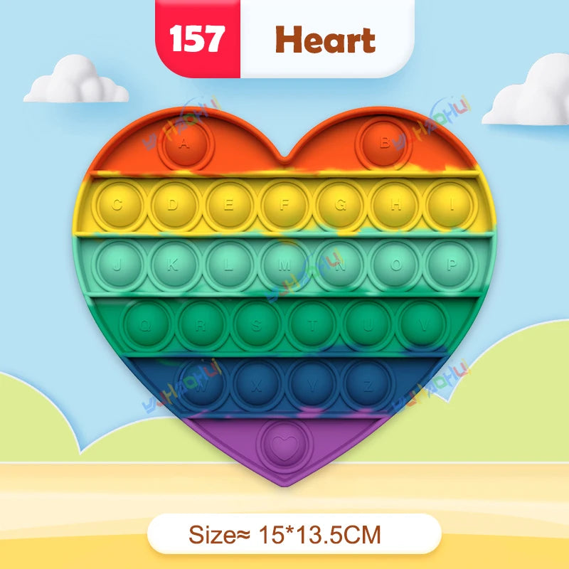 Rainbow Pop Fidget Toy – Silicone Sensory Toy for Stress Relief, Focus, and Play for Kids and Adults 21