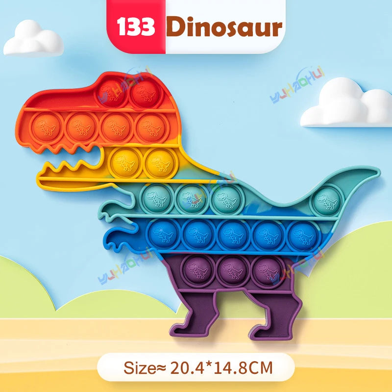 Rainbow Pop Fidget Toy – Silicone Sensory Toy for Stress Relief, Focus, and Play for Kids and Adults 26