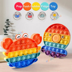 Rainbow Pop Fidget Toy – Silicone Sensory Toy for Stress Relief, Focus, and Play for Kids and Adults 3