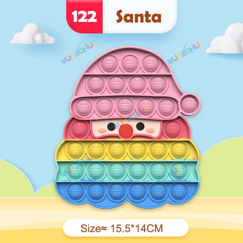 Rainbow Pop Fidget Toy – Silicone Sensory Toy for Stress Relief, Focus, and Play for Kids and Adults 7