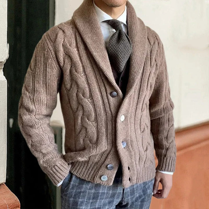 Rasmus | Men's Casual Knitted Button Cardigan | Warm 0