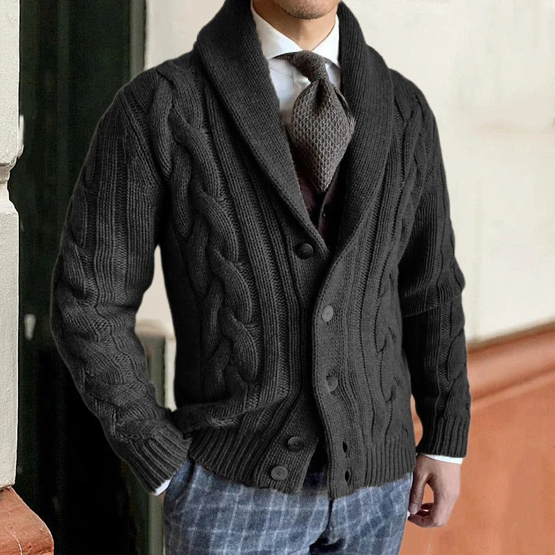 Rasmus | Men's Casual Knitted Button Cardigan | Warm 3