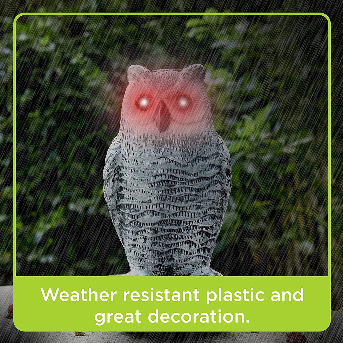 Realistic owl decoy bird deterrent 1