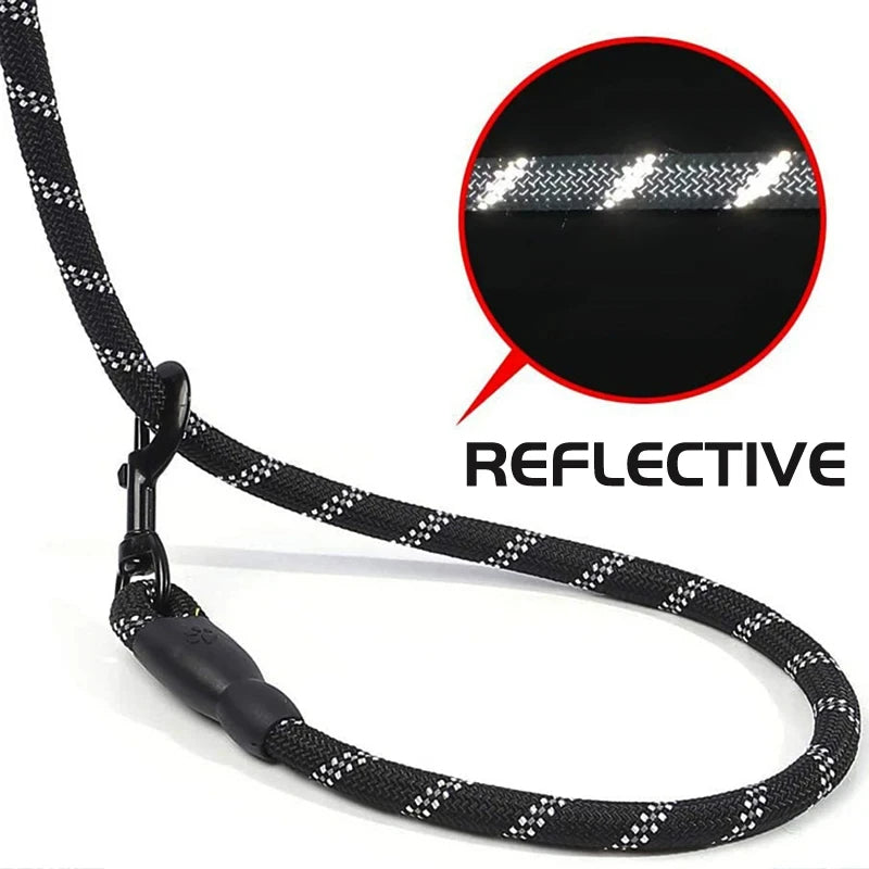 Reflective dog leash with padded handle 3