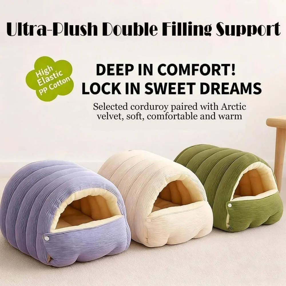 Removable and washable winter-covered cat bed 6