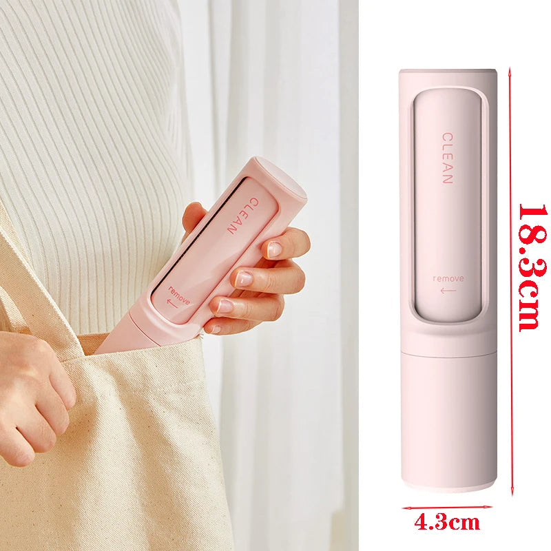 Reusable lint roller and brush for removing pet hair 2