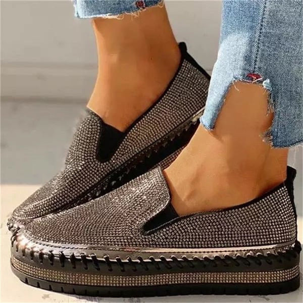 Rhinestone Slip-On Sneakers for Women – Casual & Glamorous Style 3