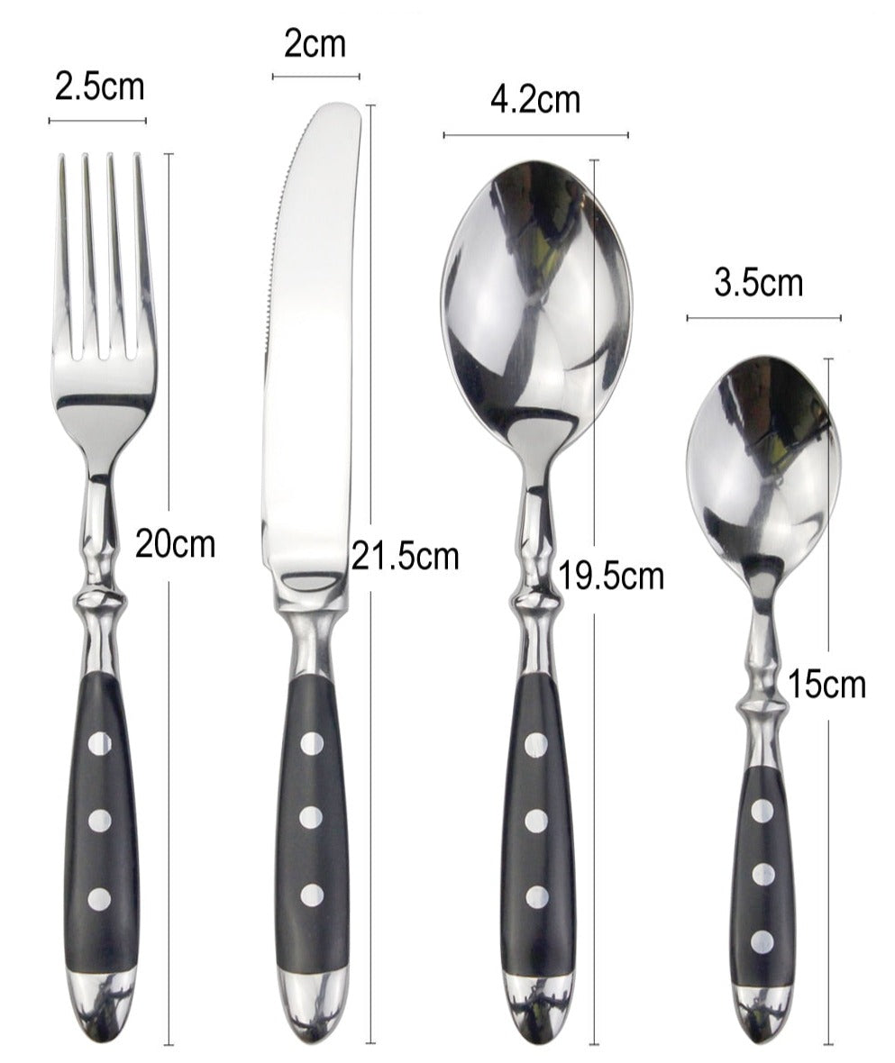 RivetCraft | Vintage Stainless Steel Cutlery Set 8