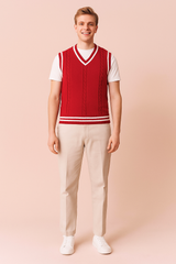 Ronald | Men's V-Neck Vest | Sleeveless 1