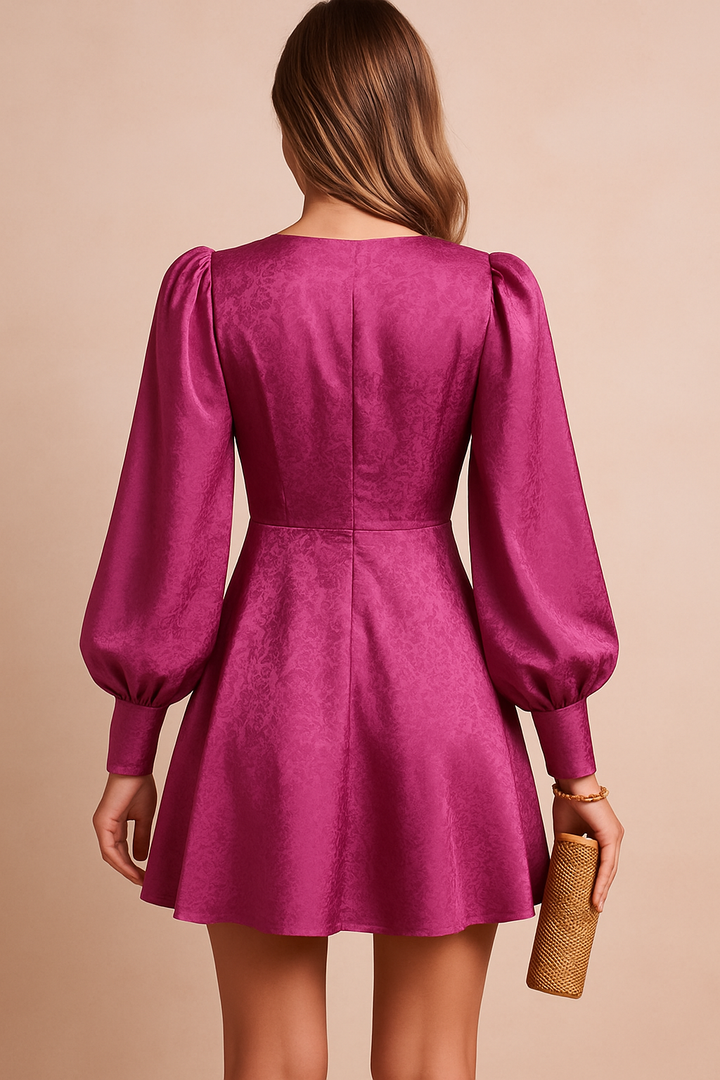 Sara | Elegant summer dress with ruffle sleeves 2