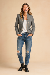 Selvina | Women's Short Button Jacket 2
