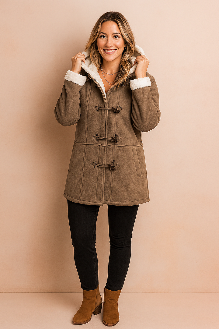 Sienna | Button-Up Jacket with Teddy Bear Lining 7