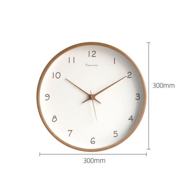 Silent Solid Wood Analog Wall Clock 8