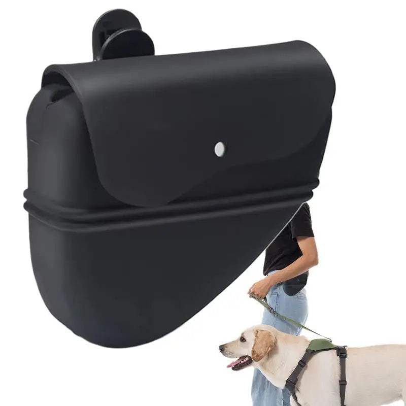Silicone dog treat bag for training with waist clip 1
