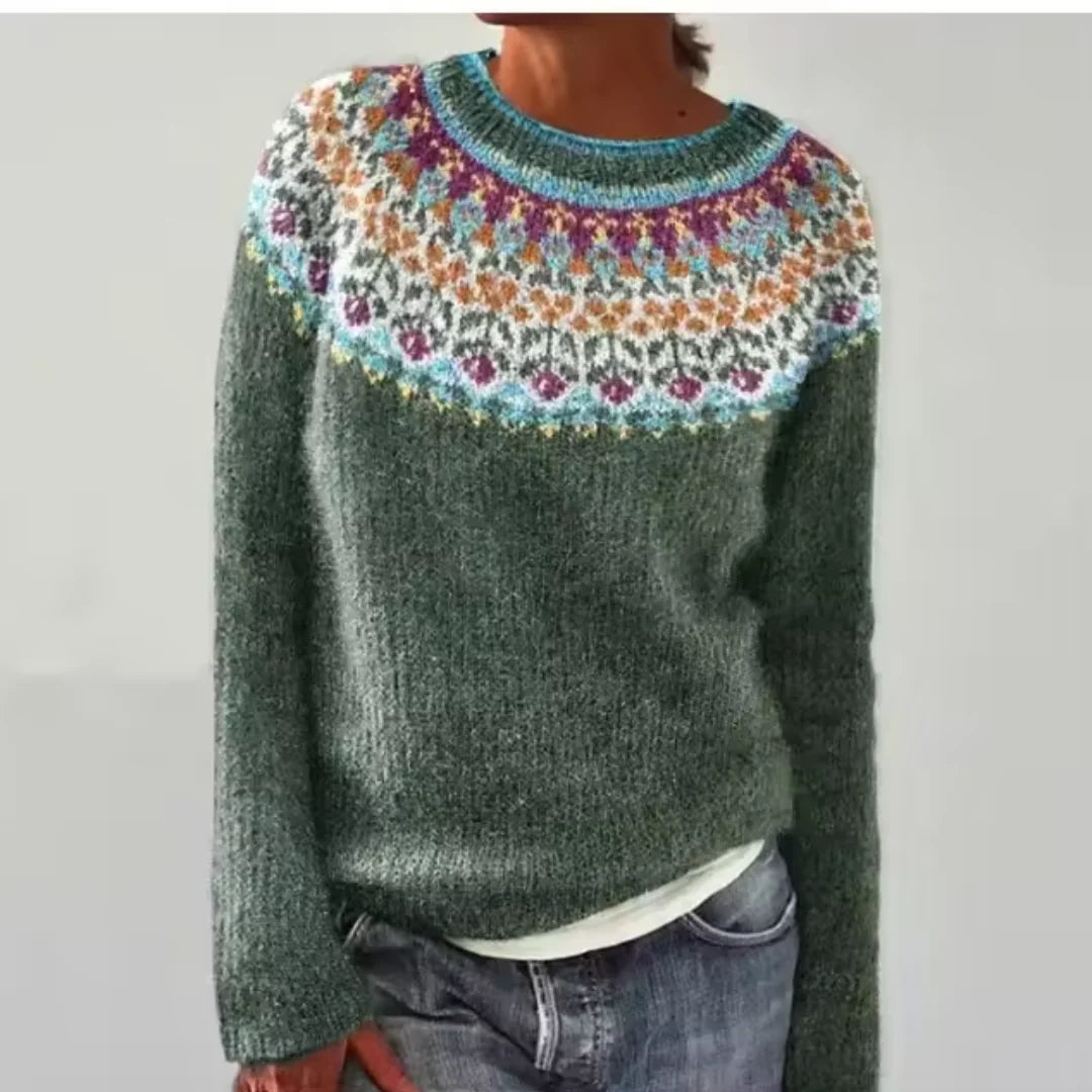 Silvana™ - Gemütlicher Retro-Pullover 0