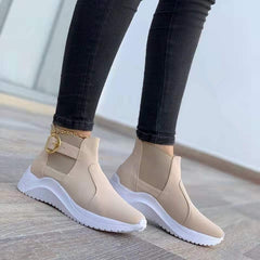 Sleek Platform Ankle Boots for Women – Trendy & Versatile Style 2