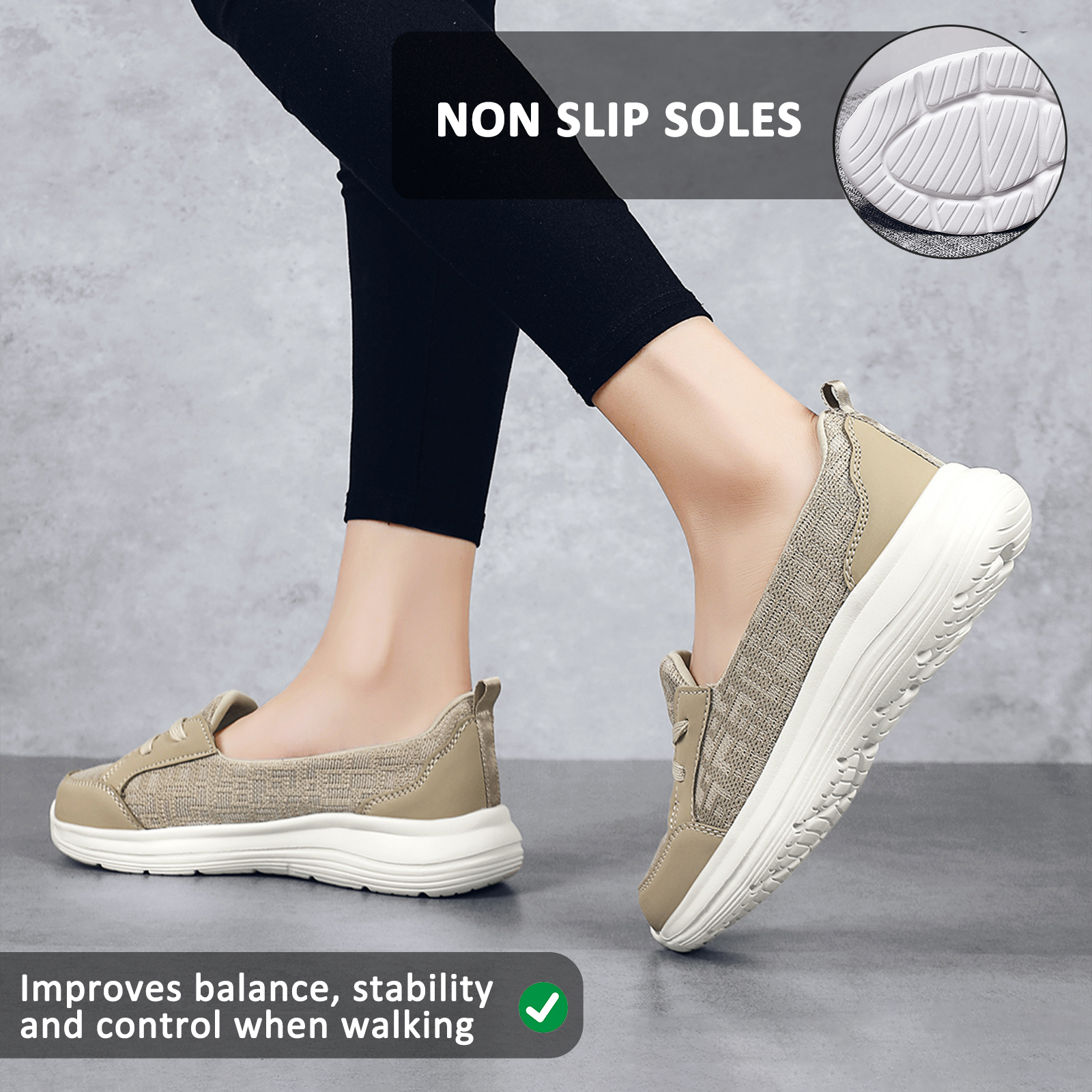 Slip-On Casual Sneakers for Women – Comfortable & Versatile Everyday Wear 3