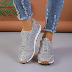 Slip-On Sneakers for Women – Glitter Style & Comfortable Design 0