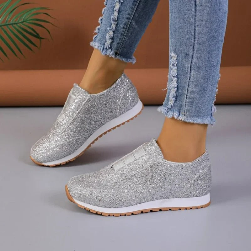 Slip-On Sneakers for Women – Glitter Style & Comfortable Design 3
