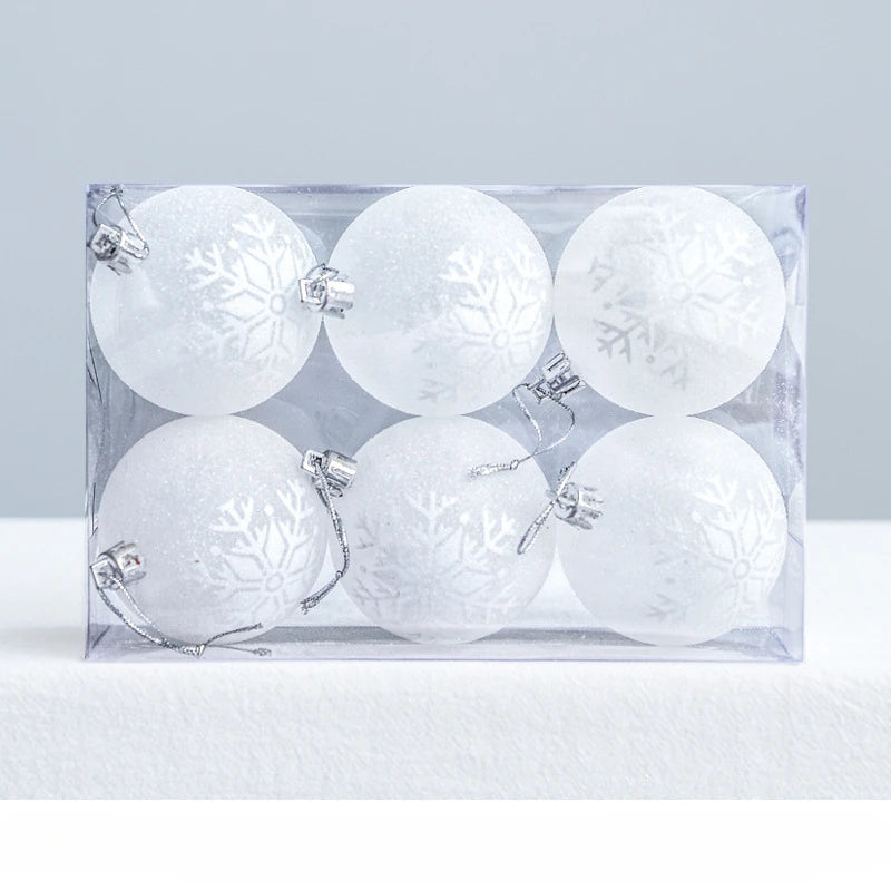 SnowGlobe Baubles | Hanging Christmas Ball Decorations with Shine 0