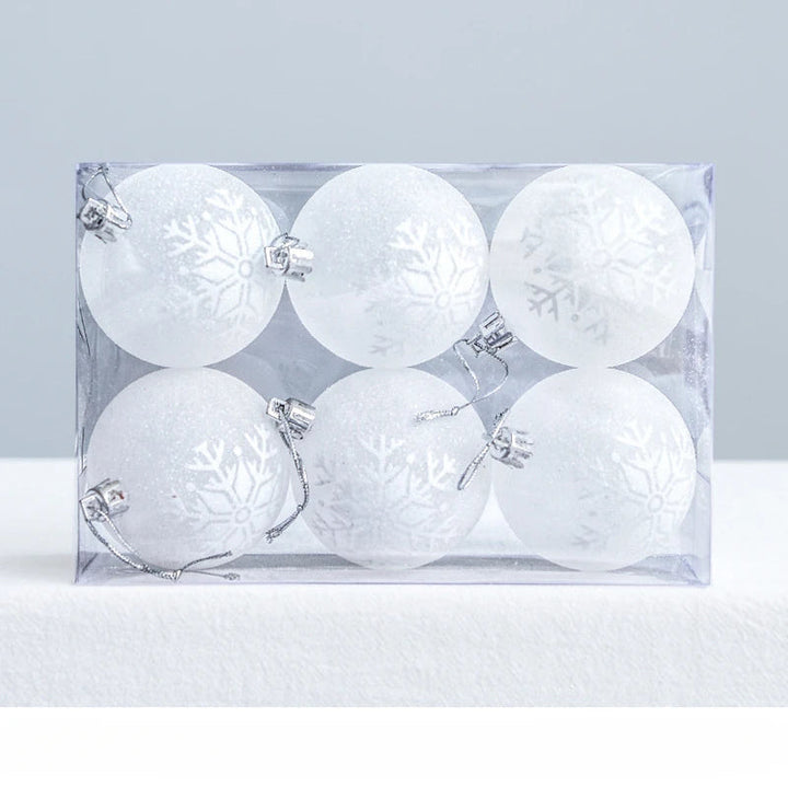 SnowGlobe Baubles | Hanging Christmas Ball Decorations with Shine 0