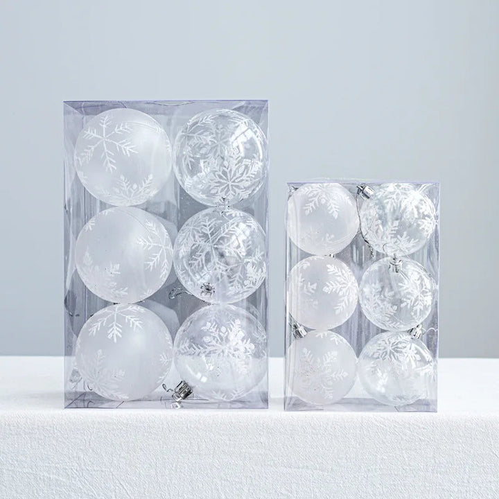 SnowGlobe Baubles | Hanging Christmas Ball Decorations with Shine 3