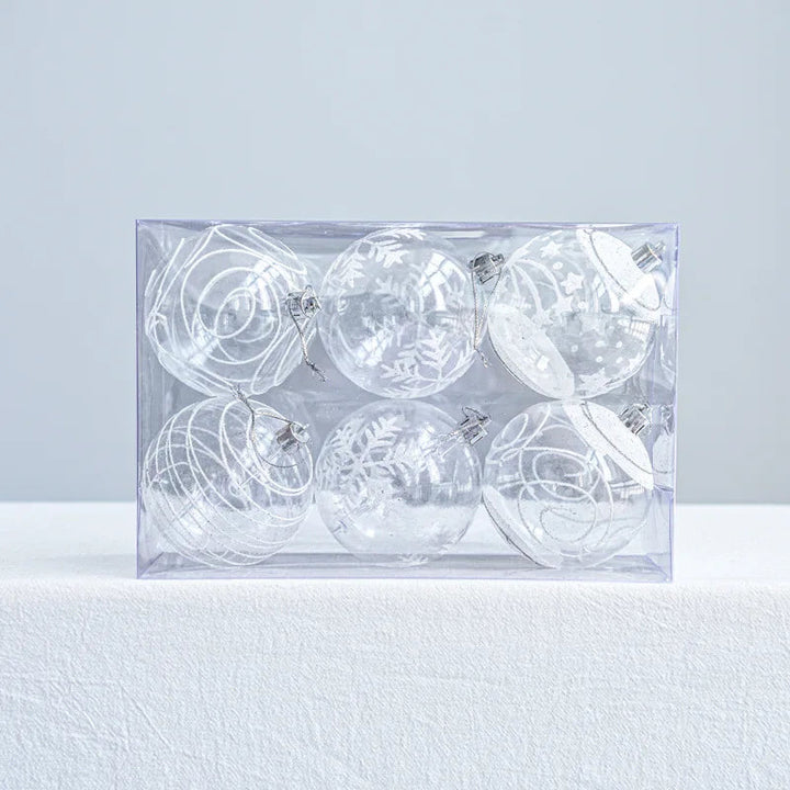 SnowGlobe Baubles | Hanging Christmas Ball Decorations with Shine 4