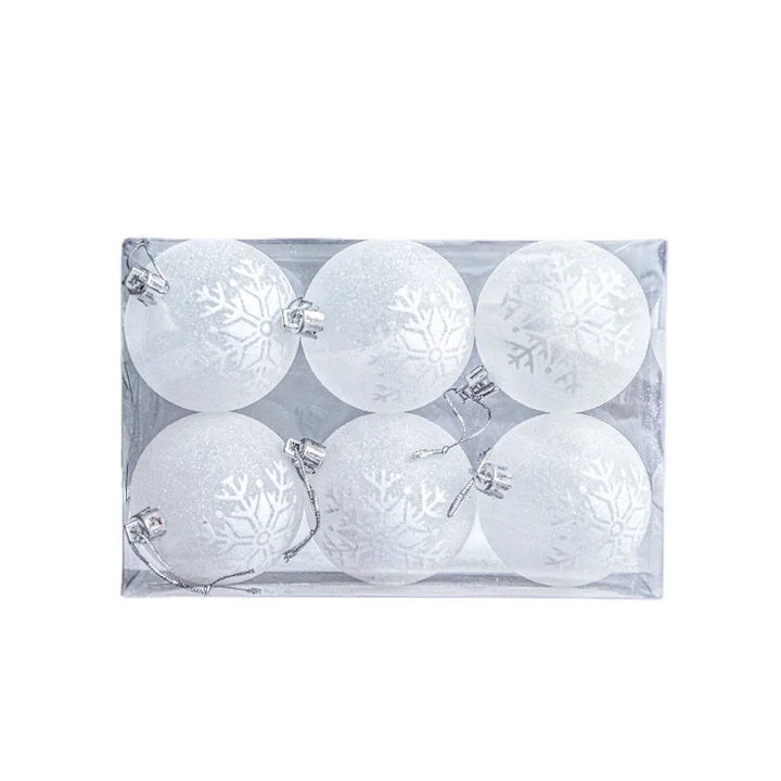SnowGlobe Baubles | Hanging Christmas Ball Decorations with Shine 5