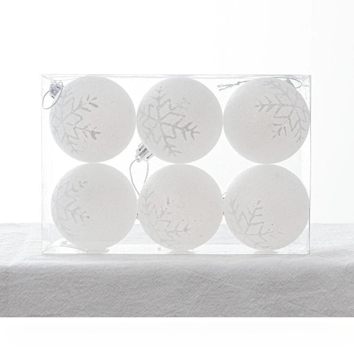 SnowGlobe Baubles | Hanging Christmas Ball Decorations with Shine 8