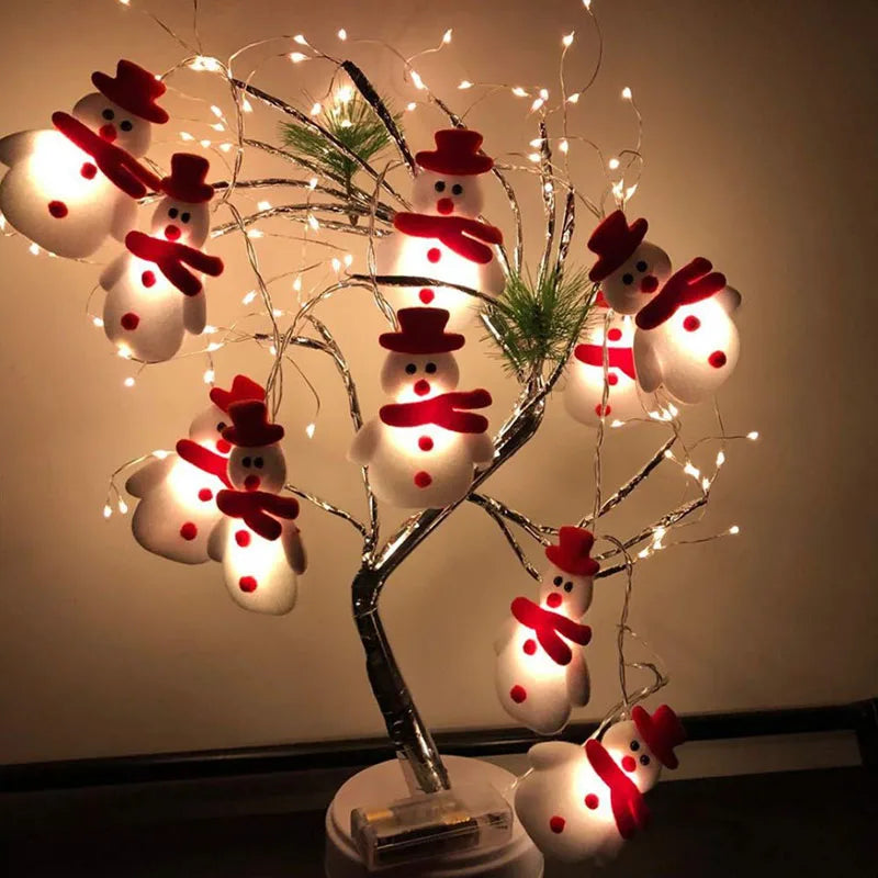 SnowmanGlow | Plush Snowman String Lights for Holiday Parties 0