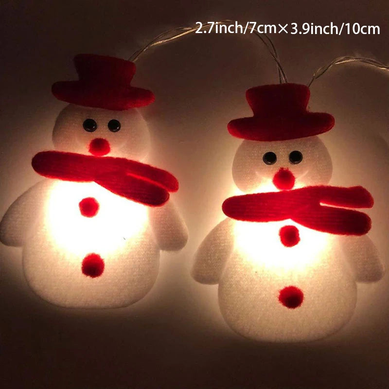 SnowmanGlow | Plush Snowman String Lights for Holiday Parties 5