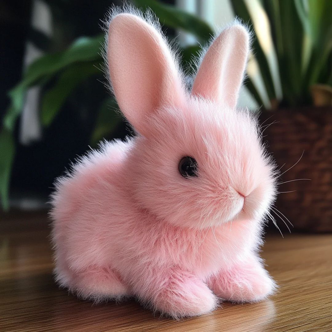 Soft Plush Bunny Toy – Cuddly Rabbit Stuffed Animal with Lifelike Fur ...