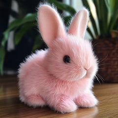 Soft Plush Bunny Toy – Cuddly Rabbit Stuffed Animal with Lifelike Fur for Comfort and Play 0