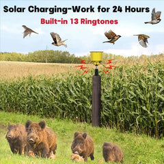 Solar-powered bird scarecrow with sound and light 2