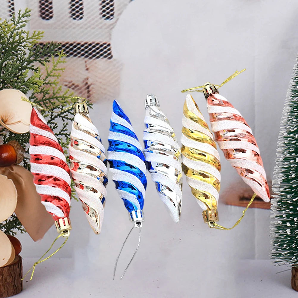 Spiral Ornaments | Christmas Ball Hanging Pendant Set 2